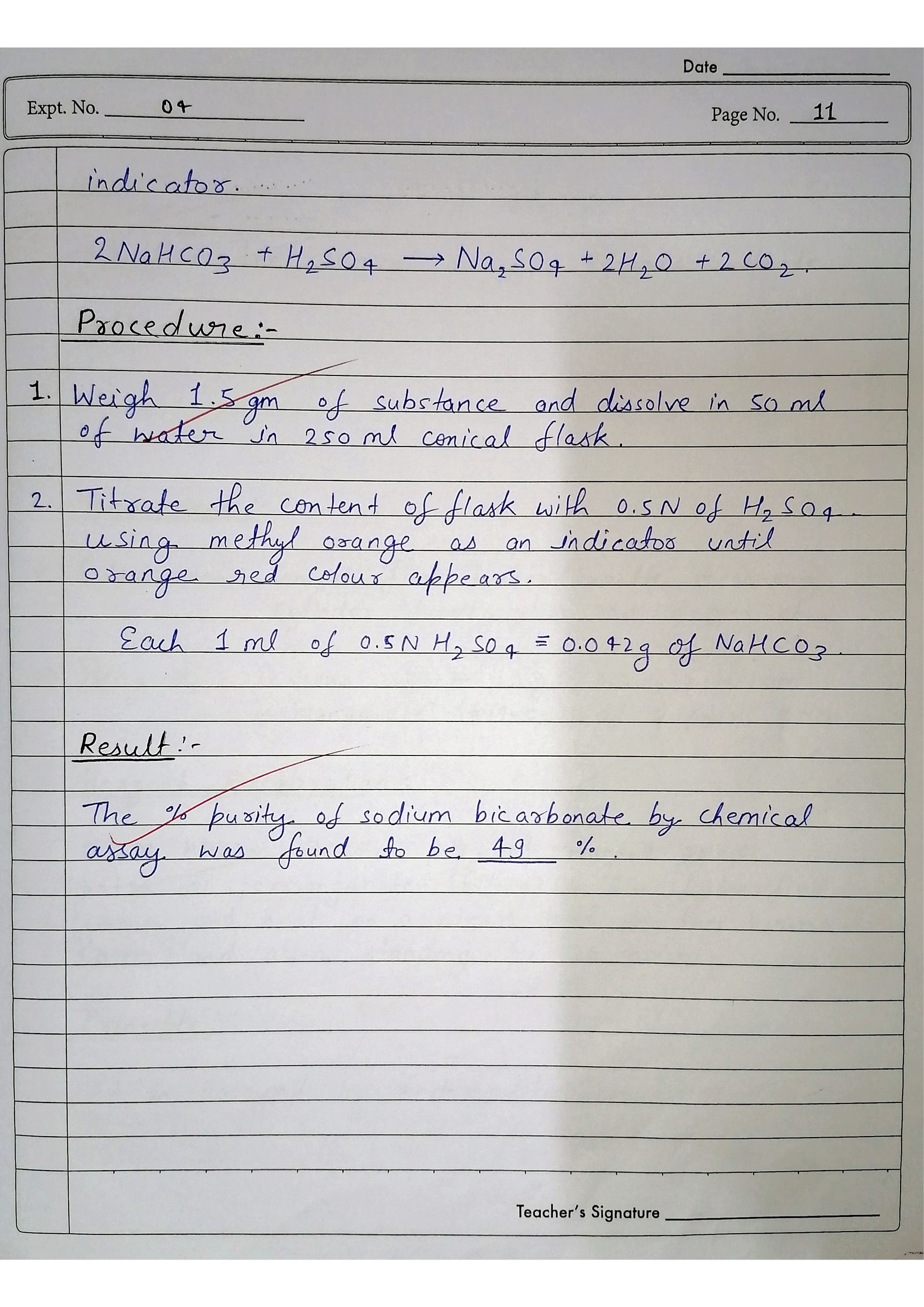 Pharmaceutical Chemistry Practical